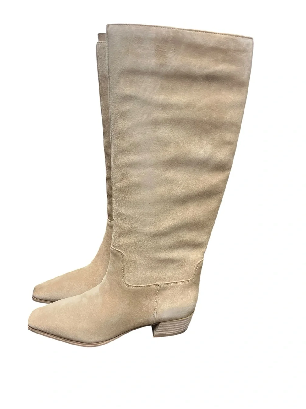 New Vince Camuto Pavla Over-the-Knee Suede Boots in Tortilla 5.5